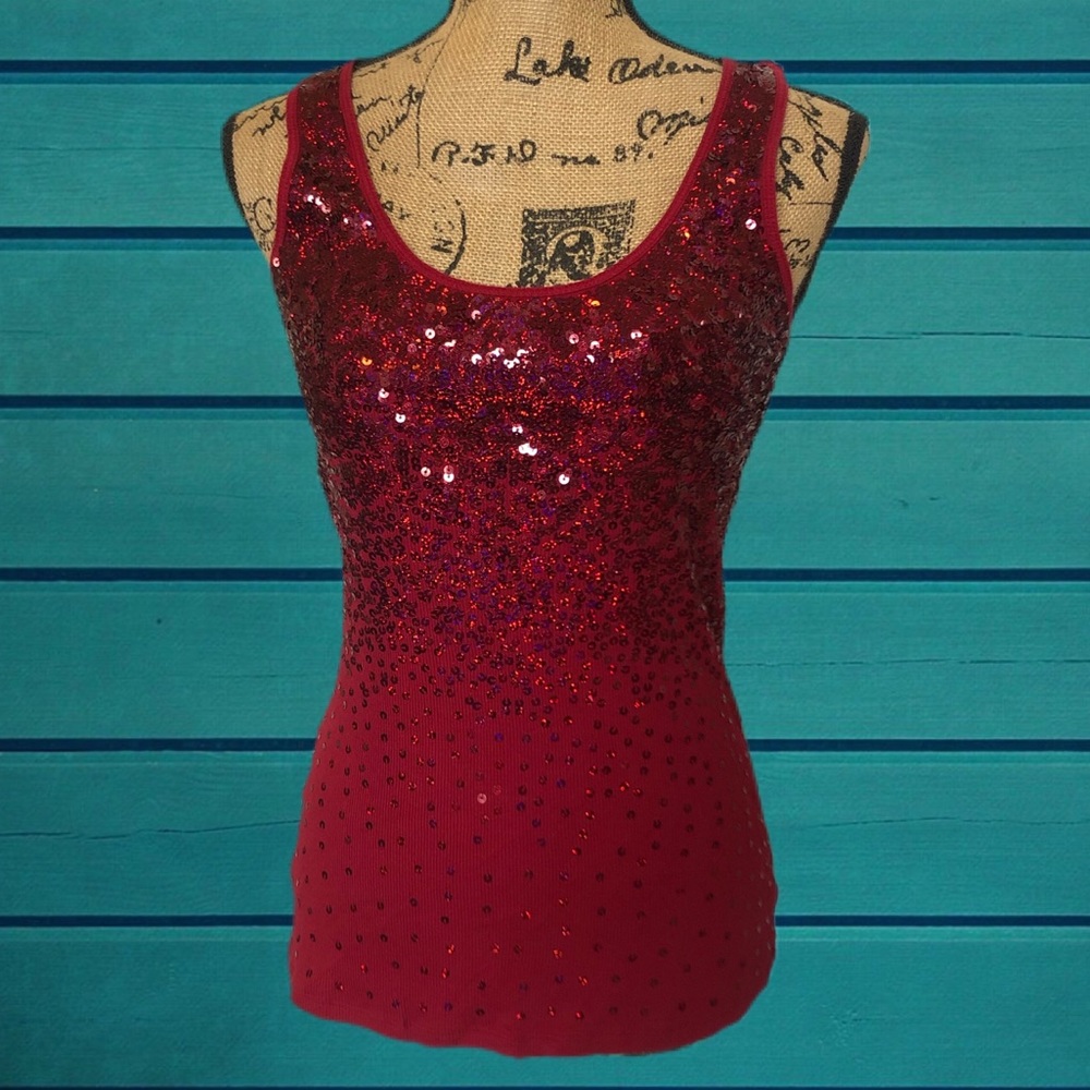 Express sequin tank